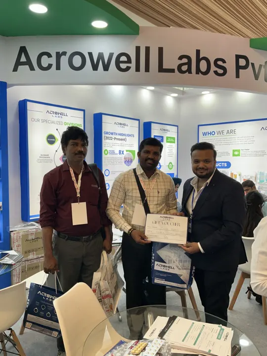 Acrowell Labs at Bangalore: Distributor meetings at our stall