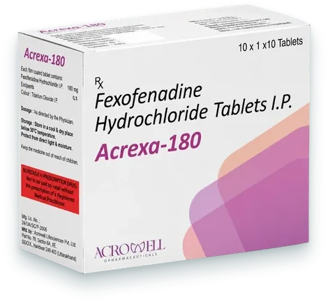 Acrexa-180 tablets pack — Acrowell Dermacare