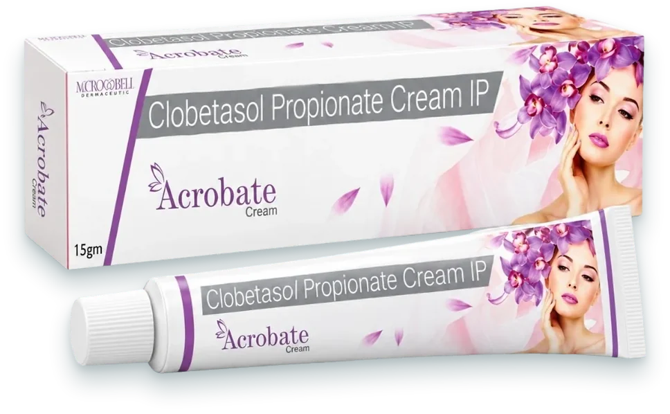 Acrobate (Clobetasol Propionate 0.05% Cream) creams, gels & ointments pack by Acrowell Dermacare