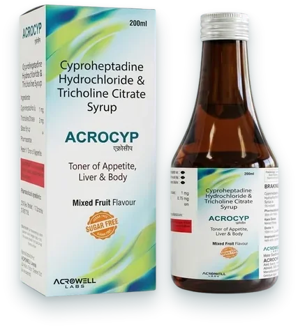 Acrocyp syrups & suspensions pack — Acrowell Labs