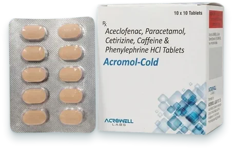 Acromol-Cold tablets pack — Acrowell Labs