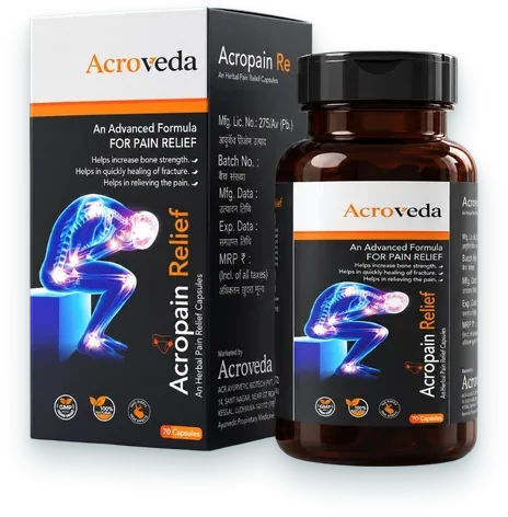 Acropain Relief capsules pack — Acroveda
