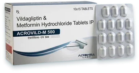 Acrovild-M 500 tablets pack — Acrowell Lifecare