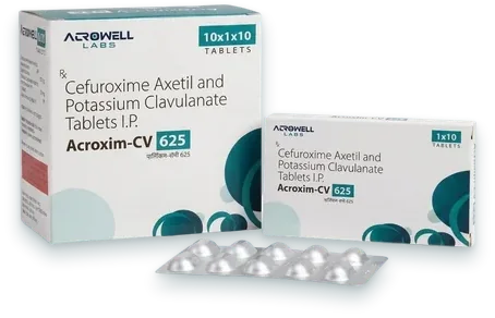 Acroxime-CV 625 tablets pack — Acrowell Labs