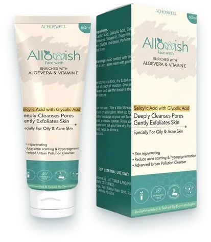 Allowish Face Wash washes pack — Acrowell Dermacare