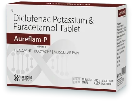 Aureflam-P tablets pack — Aurexis Biotech