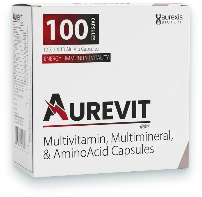 Aurevit (Multivitamin + Multimineral + Antioxidant Softgel Capsule) softgels pack by Aurexis Biotech