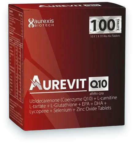 Aurevit-Q10 tablets pack — Aurexis Biotech