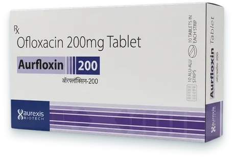 Aurfloxin-200 tablets pack — Aurexis Biotech