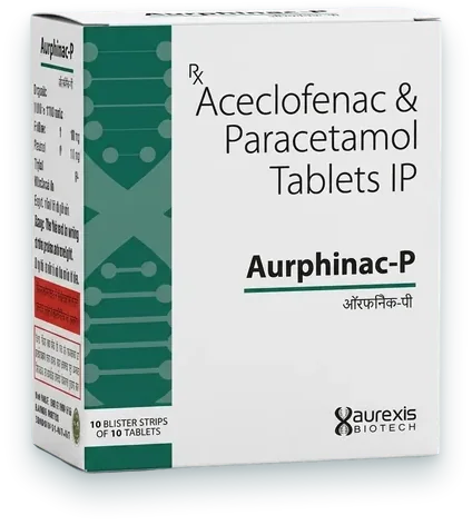 Aurphinac-P tablets pack — Aurexis Biotech