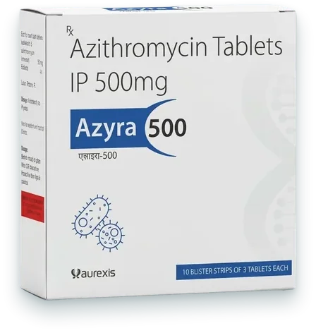 Azyra-500 tablets pack — Aurexis Biotech