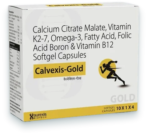 Calvexis-Gold softgels pack — Aurexis Biotech