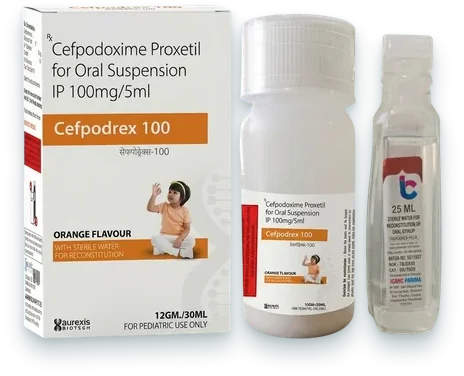 Cefpodrex-100 dry syrups pack — Aurexis Biotech