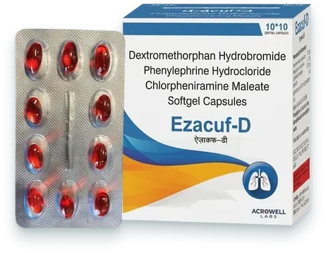 Ezacuf-D softgels pack — Acrowell Labs