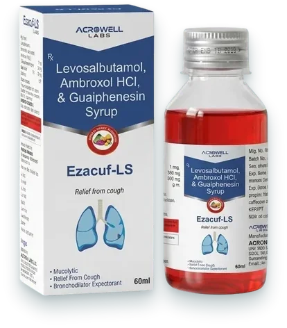 Ezacuf-LS syrups & suspensions pack — Acrowell Labs