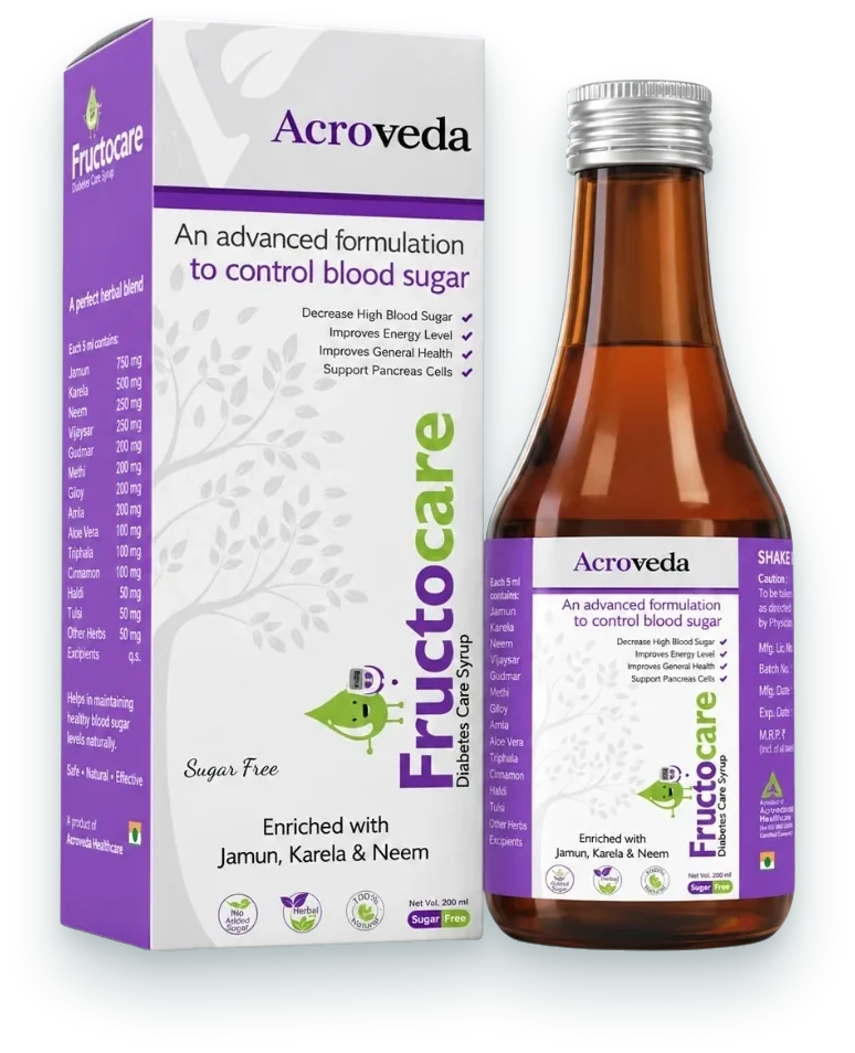 Fructocare Syrup (Ayurvedic Diabetes Care Syrup) syrups & suspensions pack by Acroveda