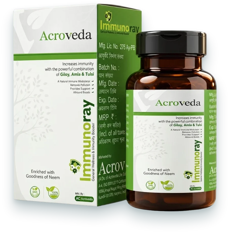Immunoray Capsules (General Wellness & Immunity Capsules) capsules pack by Acroveda