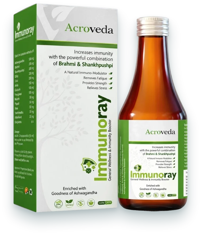 Immunoray Syrup (General Wellness & Immunity Syrup) syrups & suspensions pack by Acroveda