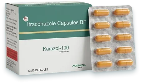 Karazol-100 capsules pack — Acrowell Labs