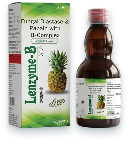 Lenzyme-B syrups & suspensions pack — Acrowell Labs