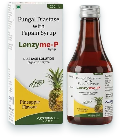 Lenzyme-P syrups & suspensions pack — Acrowell Labs