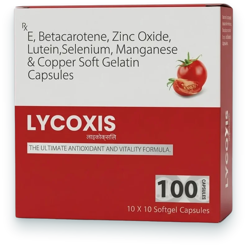 Lycoxis (Lycopene 10000mcg + L-Arginine 25mg + Vitamin E 10mg + Beta…) softgels pack by Aurexis Biotech