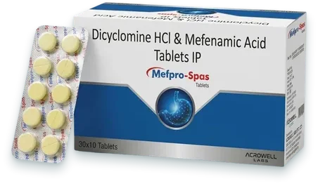 Mefpro-SPAS tablets pack — Acrowell Labs
