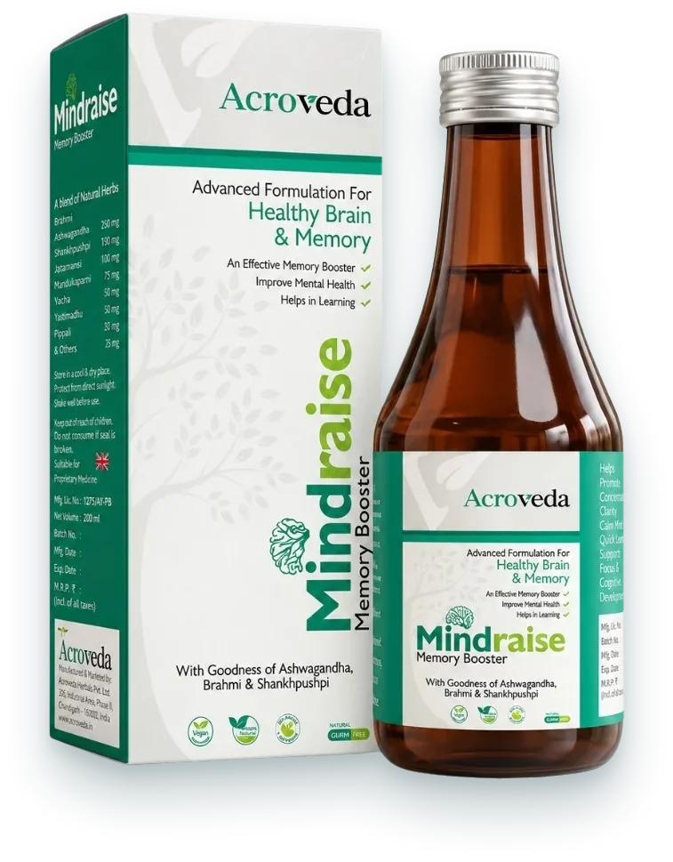 Mindraise Syrup (Ayurvedic Memory Support Syrup) syrups & suspensions pack by Acroveda