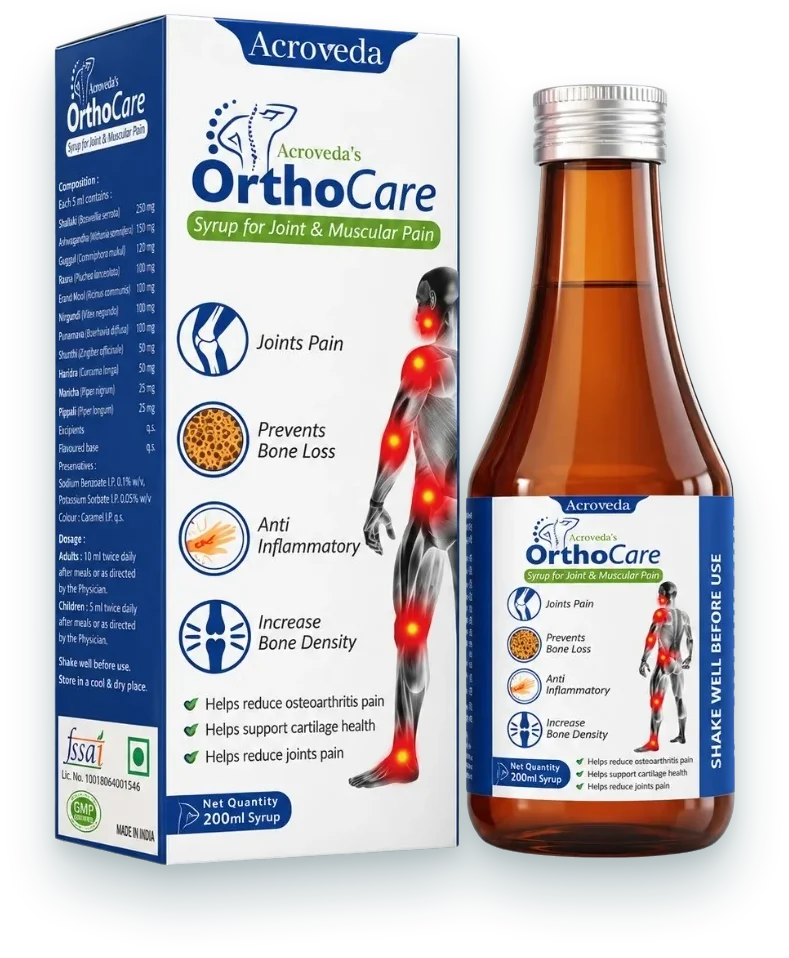 Orthocare Syrup (Ayurvedic Syrup for Healthy Bones) syrups & suspensions pack by Acroveda