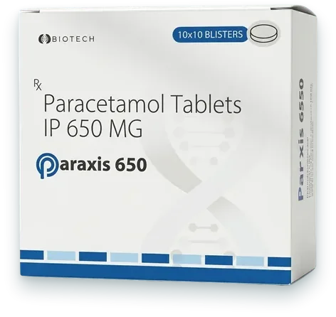 Paraxis-650 tablets pack — Aurexis Biotech
