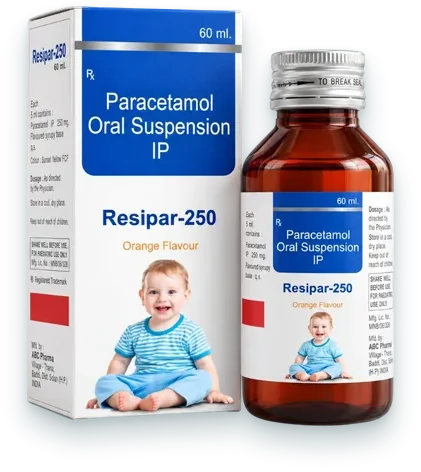 Resipar-250 syrups & suspensions pack — Acrowell Labs