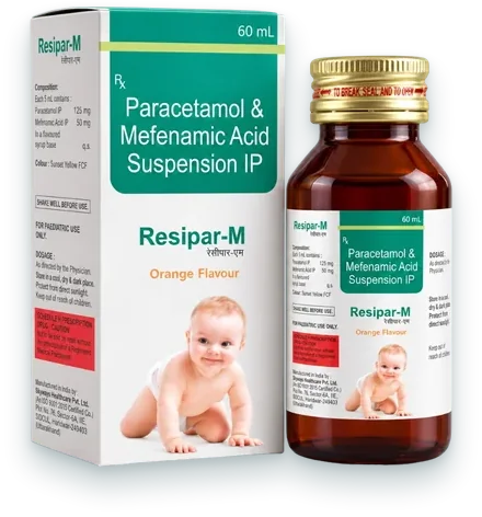 Resipar-M syrups & suspensions pack — Acrowell Labs
