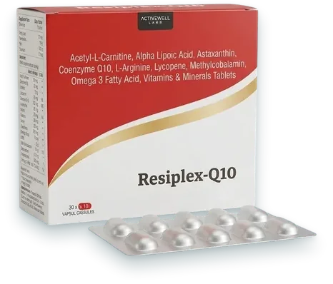 Resiplex-Q10 tablets pack — Acrowell Labs