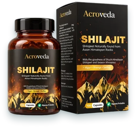 Shilajeet capsules pack — Acroveda