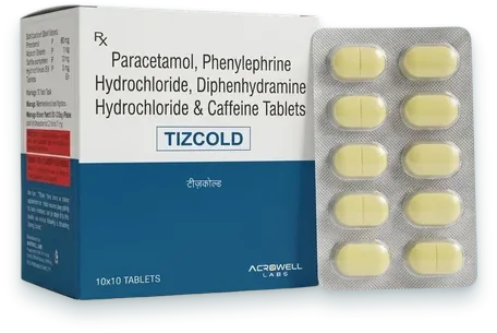 Tizcold tablets pack — Acrowell Labs