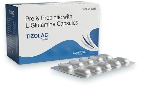 Tizolac capsules pack — Acrowell Labs