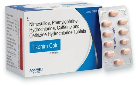 Tizonim Cold tablets pack — Acrowell Labs