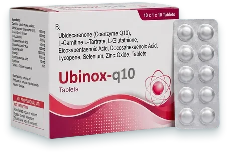 Ubinox-Q10 tablets pack — Acrowell Dermacare