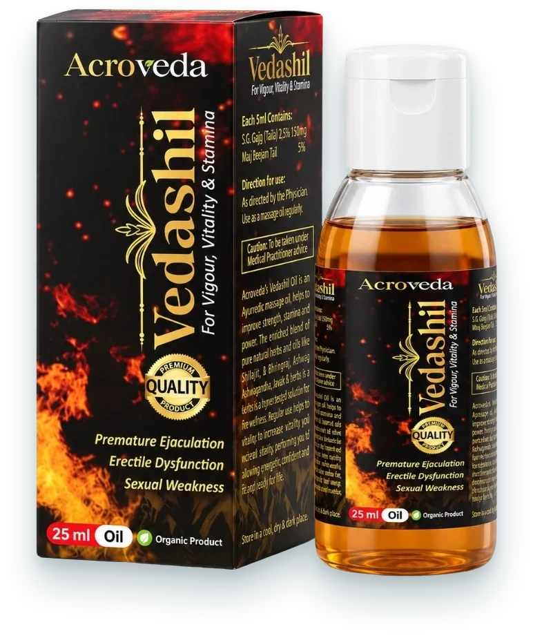 Vedashil Oil (Ayurvedic Oil for Vigour, Vitality & Stamina) hair & skin oils pack by Acroveda