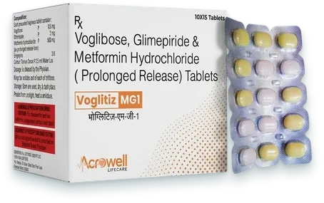 Voglitiz-MG1 tablets pack — Acrowell Lifecare