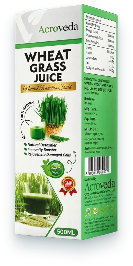 Wheat Grass Juice (Wheat Grass Juice) juices pack by Acroveda
