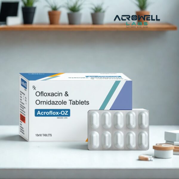 ACROFLOX-OZ 10*10 TABLETS